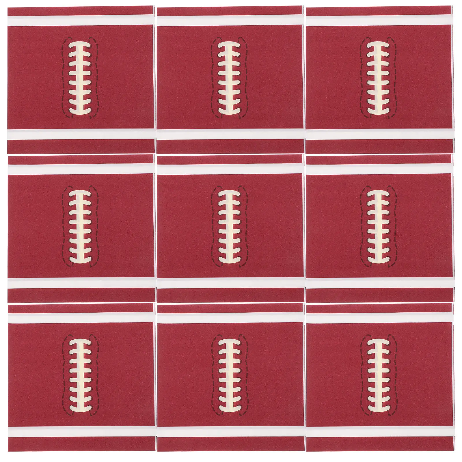 20Pcs Football Hand Towel Cocktail Napkin For Football Theme Napkins Rugby Print Paper Towels Holiday