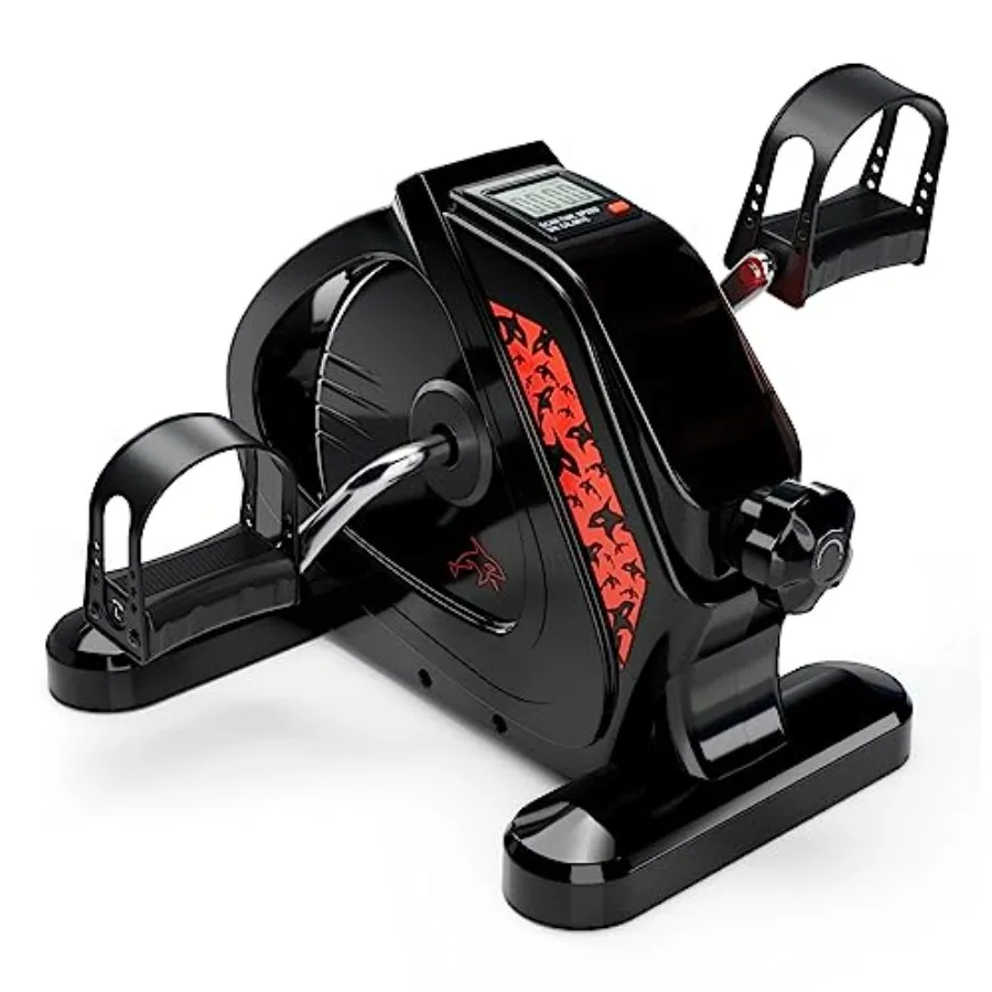 

Усовершенствованный педальный тренажер с металлическим маховиком для тяжелых нагрузок, велотренажер под стол с ЖК-дисплеем, мини-велотренажер для дома и офиса