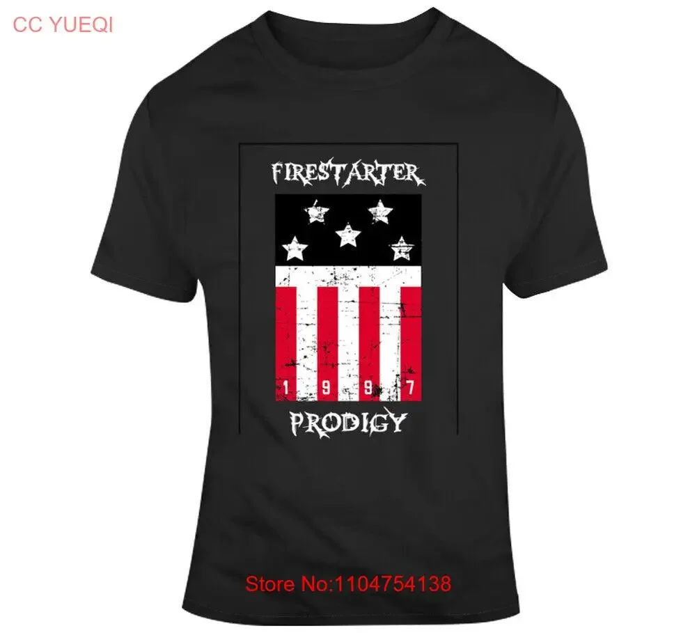 Футболка Prodigy Firestarter American Flad в стиле панк-рок, винтажный потертый слегка топ для повседневной носки, стильная, универсальная, мягкая