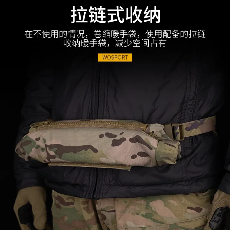 Tactical Multifunctional Camouflage IPSC Shooting Training Cold Zipper Storage Hand Warm Bag