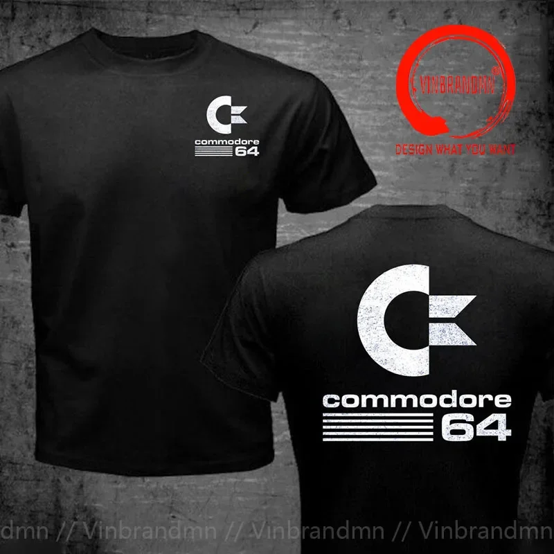 Vintage Retro Commodore 64 Tops T Shirt New Cotton Tee Shirts Camisas C64 Amiga Computer Geek Nerd 3D T-shirt O Neck Tops & Tees