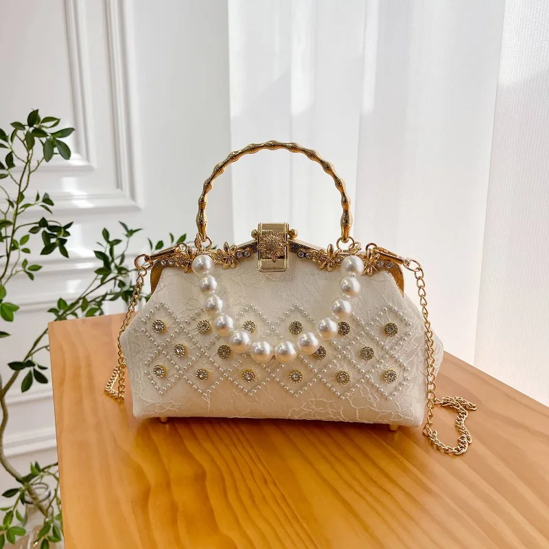 

Роскошная модная свадебная сумка, сумка с бриллиантами, верхняя ручка, сумка с замком и цепочкой, женская сумка через плечо