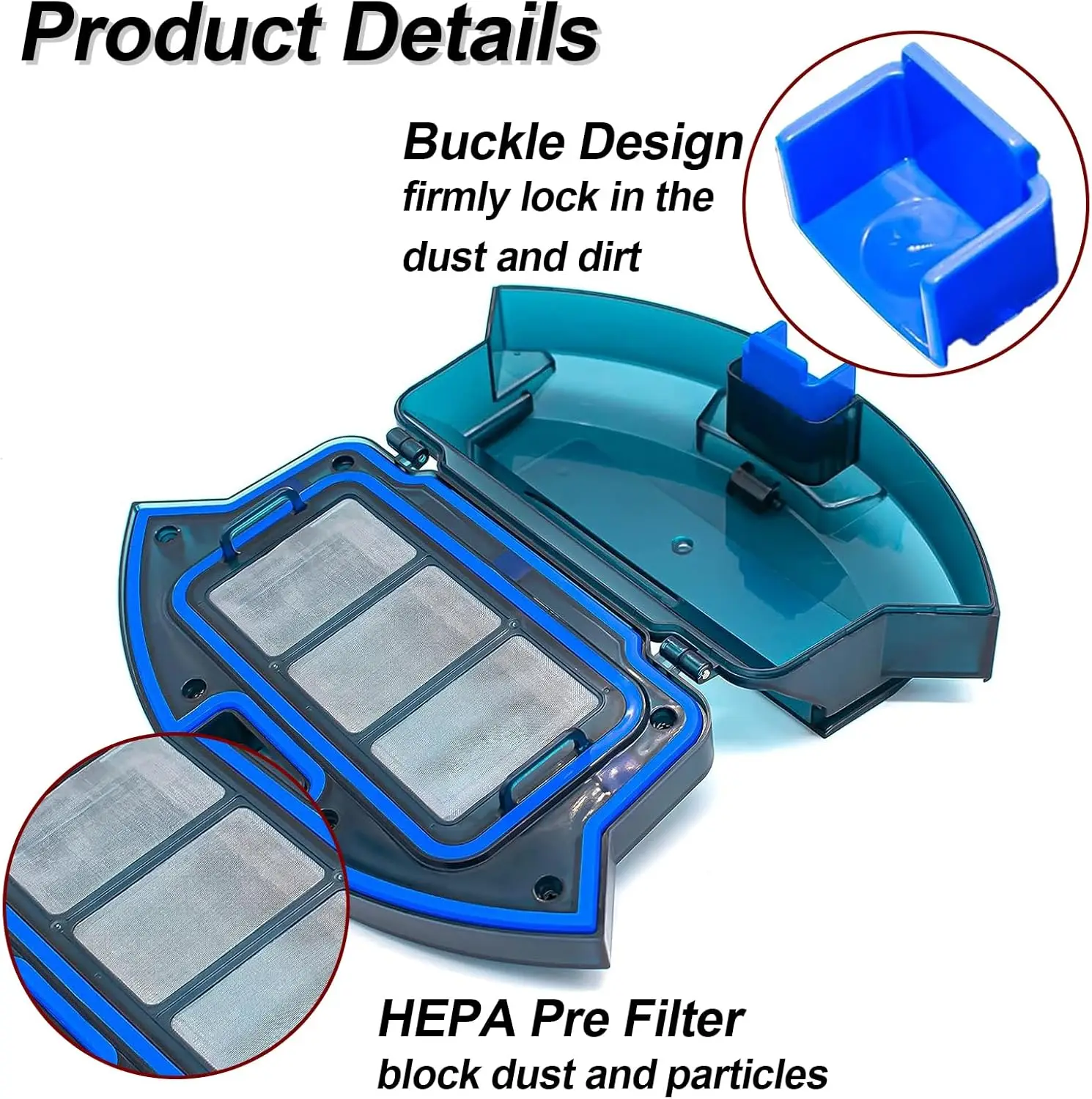 استبدال صندوق الغبار DustBin لـ Eufy RoboVac 11S/ 15C/ 30 جهاز آلي لتنظيف الأتربة قطع غيار الملحقات