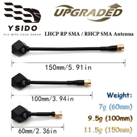 YSIDO 60MM/100MM/150MM SMA 5.8GHz 2.4dBi Antenna LHCP RP SMA / RHCP SMA Plug for FPV RC Freestyle Racing Drone Parts