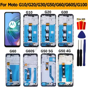 Bilashmart Motorola Moto G10 G20 G30 G50 G50 5G G60 G60S G100 LCD Display Touch Screen Digitizer Assembly Replacement Moto G Series