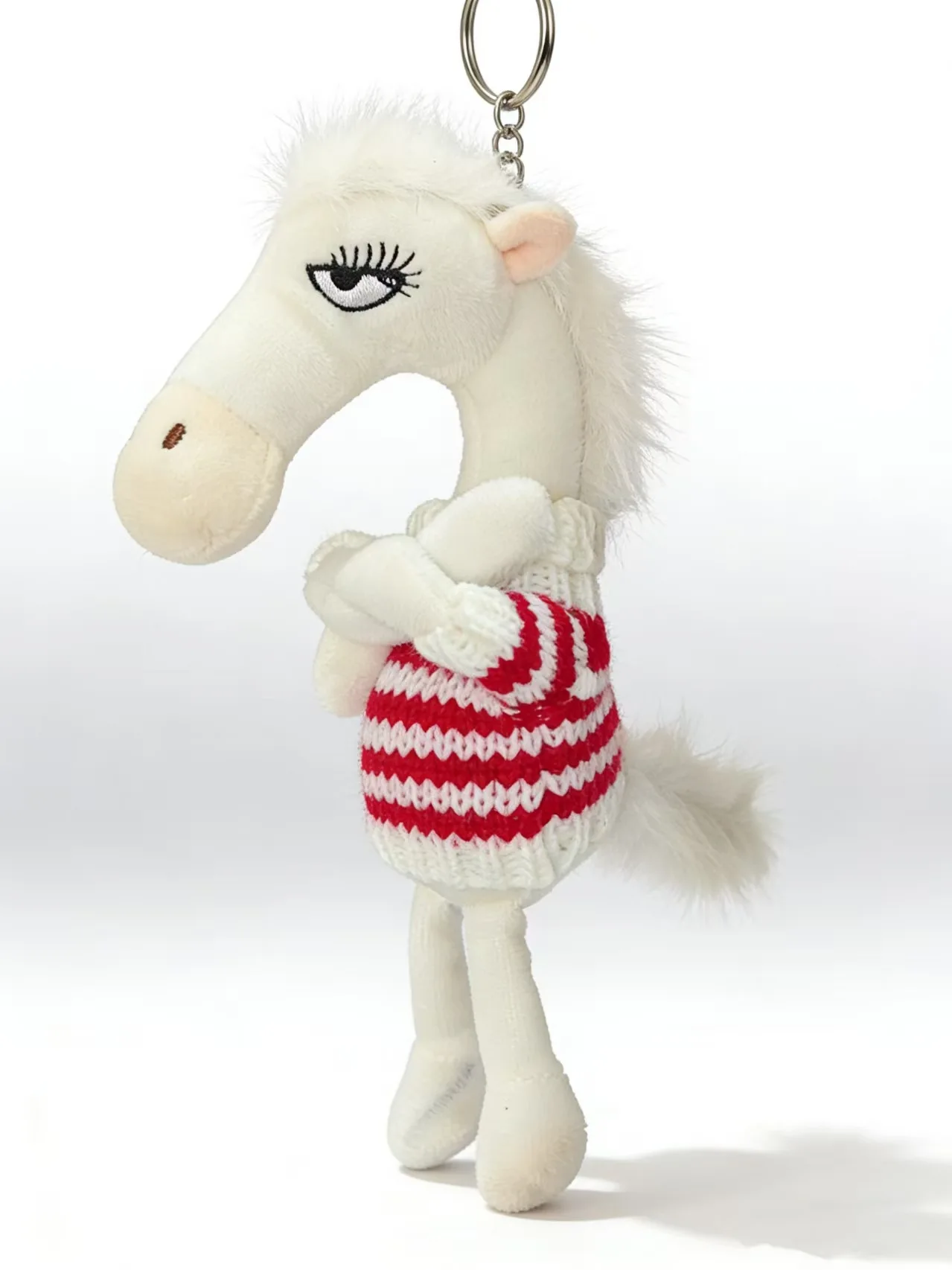 

Year Of The Horse Soft Plush Horse Doll Keychain Equestrian Keychain Accessory Velvety Horse Plush Keychain For Keychains