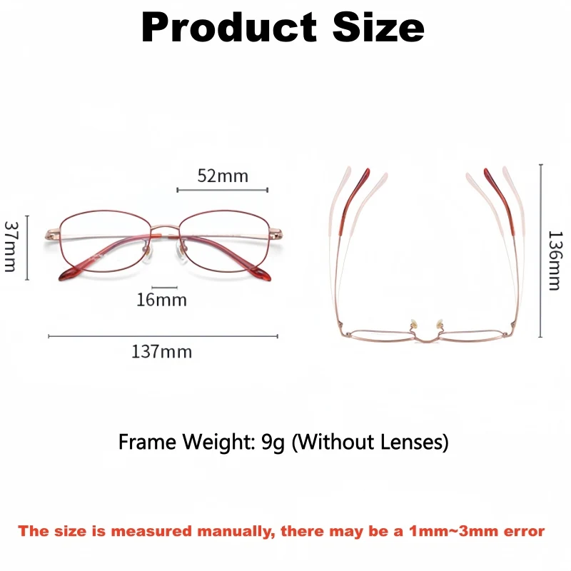 YIMARUILI Elegant Exquisite Women's Retro Oval Glasses High Quality Flexible Titanium Alloy Ultra Light Fashion Eyeglasses Frame