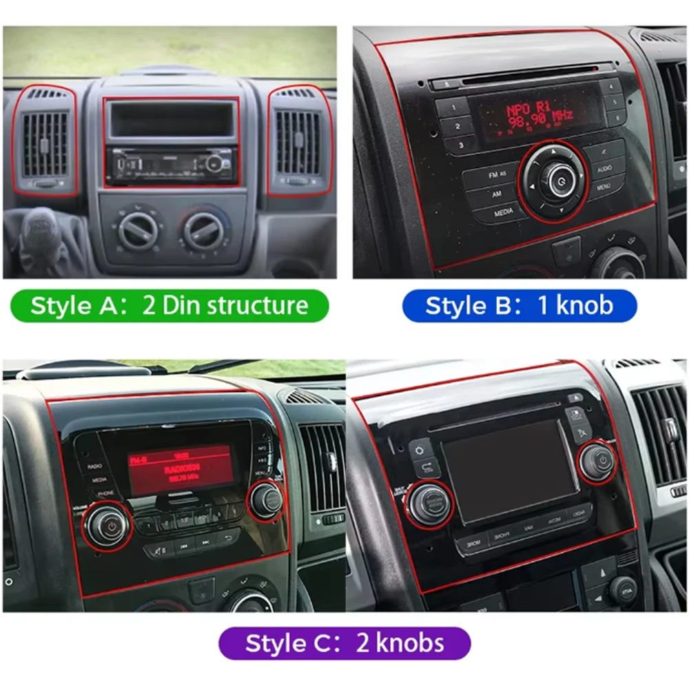 Carplay Android Auto Multimedia Android 16 For Fiat Ducato 2005-2023 Citroen Jumper Peugeot Boxer Dodge Ram 2500 Wireless 4G GPS