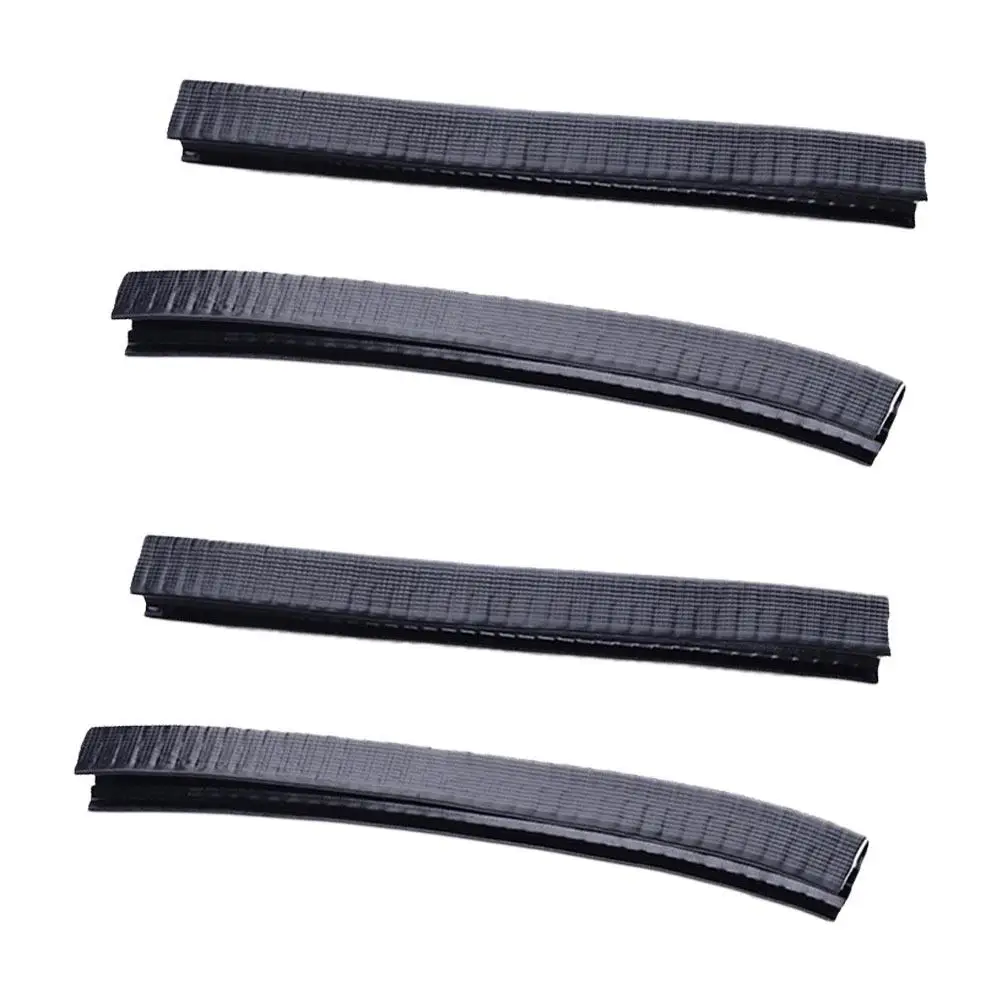 

2 Pairs Skateboard Deck Guards Rubber Edge Protector U Groove Design Easy Install Heat Resistance Abrasion Proof