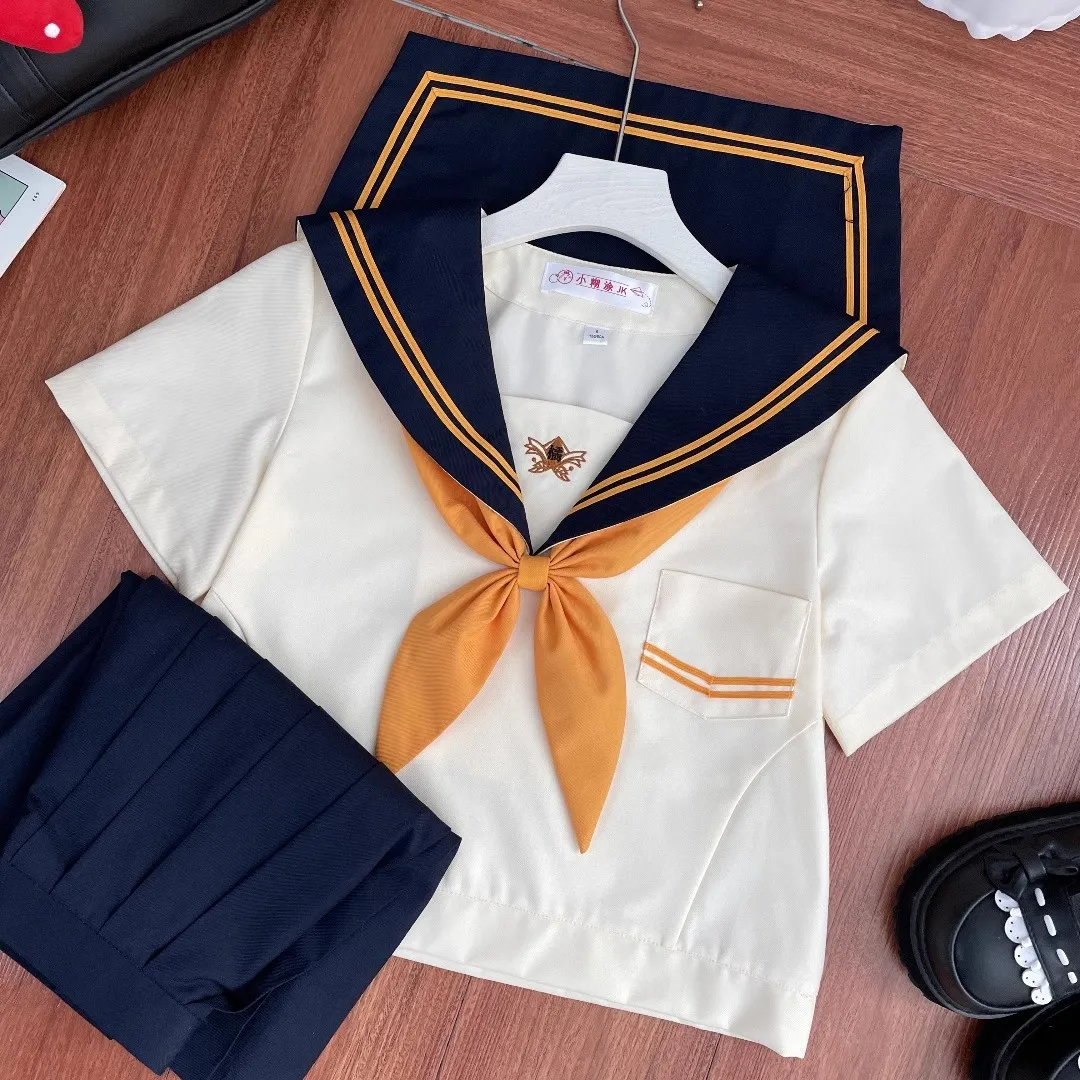 Uniforme da marinaio uniforme scolastica da donna S-XL Uniformi scolastiche giapponesi JK Studente Ragazza Vestito da marinaio Costume coreano Seifuku