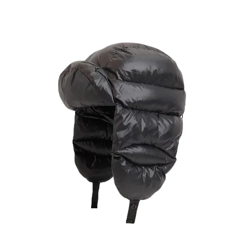 Tung Sung  Autumn and Winter Warm Down Bomber Hat Ear Protection Cold Flying Hat Outdoor