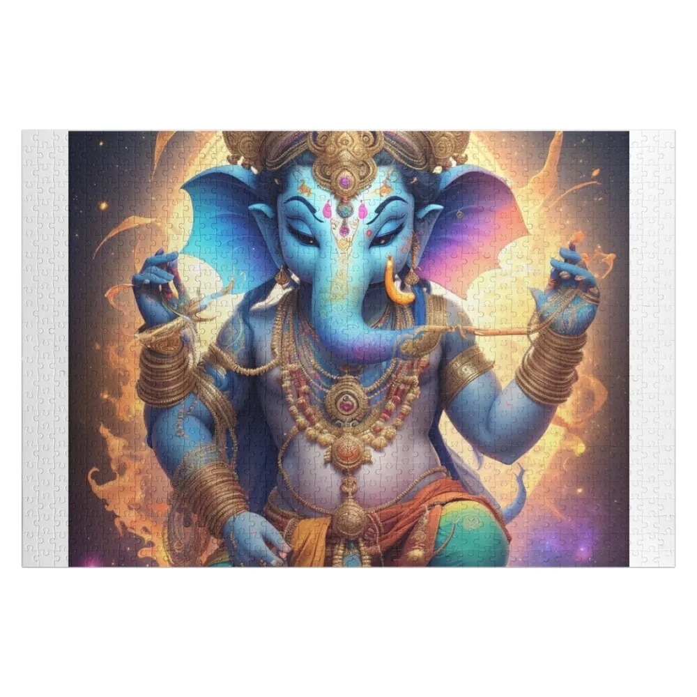 

Ganesha Jigsaw Puzzle Wooden Decor Paintings Personalised Toys Children Personalized Wooden Name Puzzle