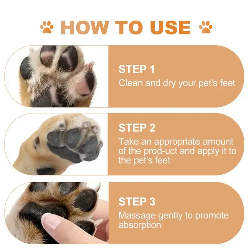 Dog Paw Pad Balm Moisturizing Dog Paw Cream Natural Dog Foot Balm Dog Paw Moisturizer Lick Safe Paw Ointment Foot Care For Dry