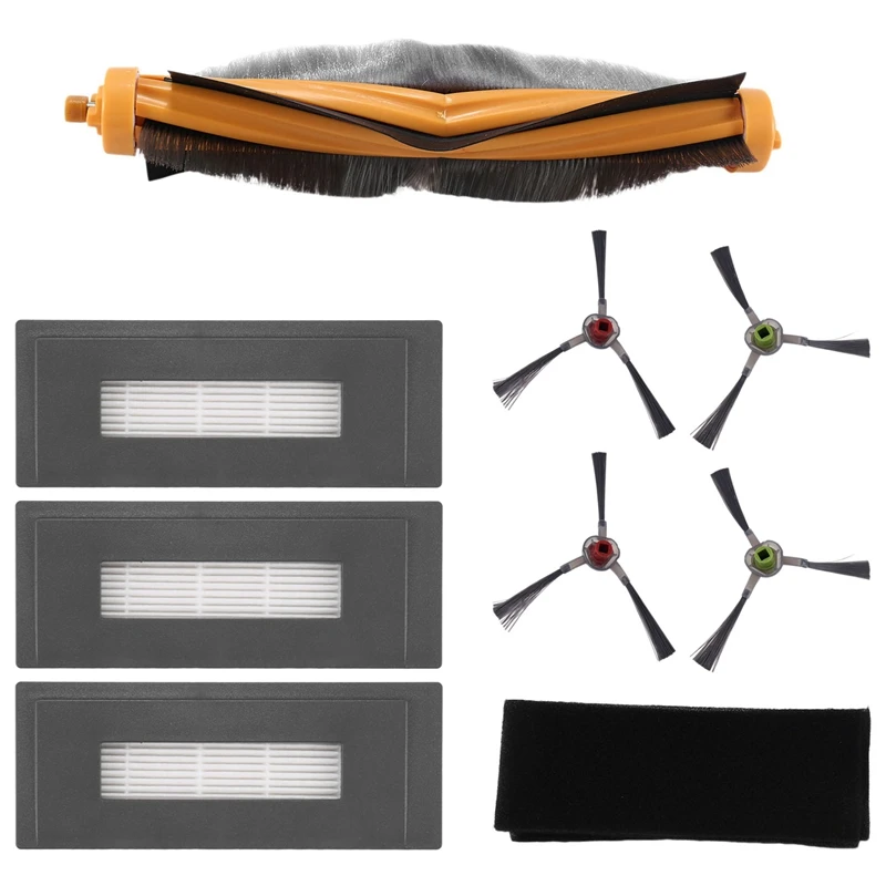 

AT14 Replacement Accessories Kit Compatible For Ecovacs Deebot Ozmo 930 Robotic Vacuum Cleaner, 1 Main Brush 3 High Efficiency F