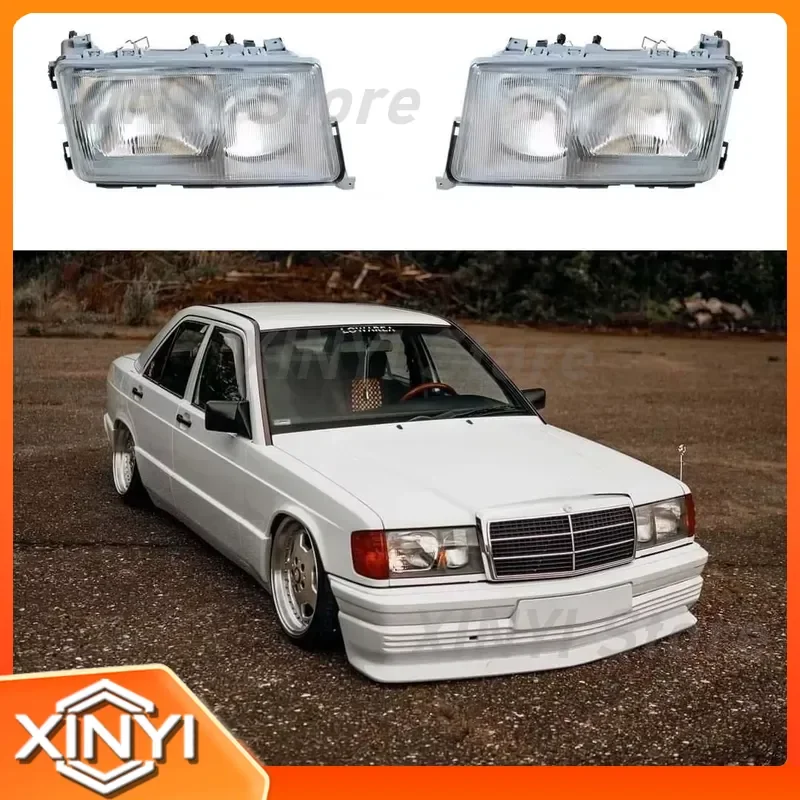 Headlight Head Light for Mercedes Benz E Class W201 190E 1982-1993