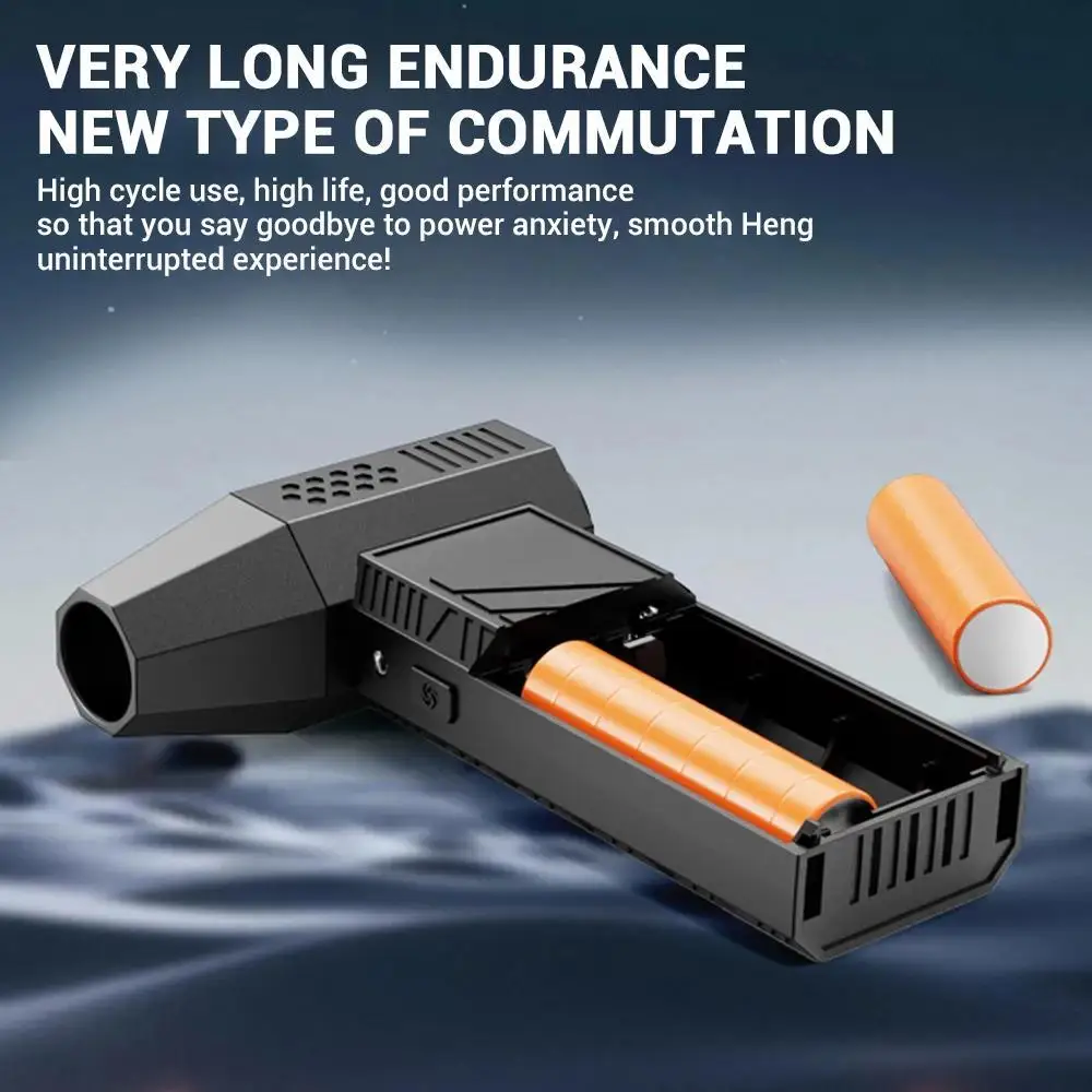 450000RPM Electric Air Blower Brushless Motor with LED Light 6000mAh With battery Display Turbo Fan Portable Vacuum Cleaner Car