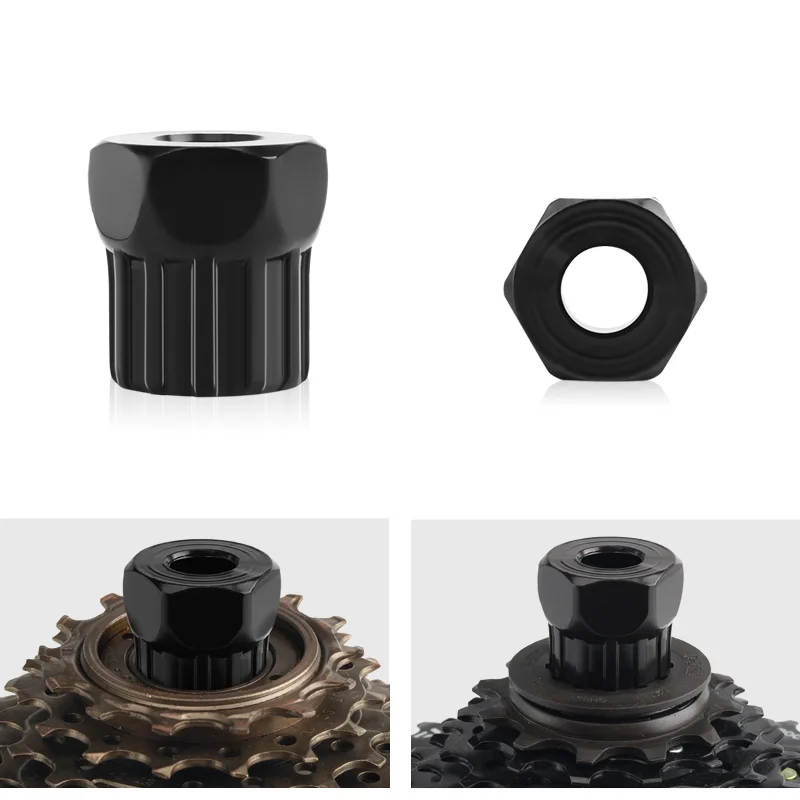 Bike Cassette Flywheel Freewheel Lockring Remover Removal Repair Tool For MTB Bicycle Wheel 12 Teeth Durable Carbon Steel Wrench
