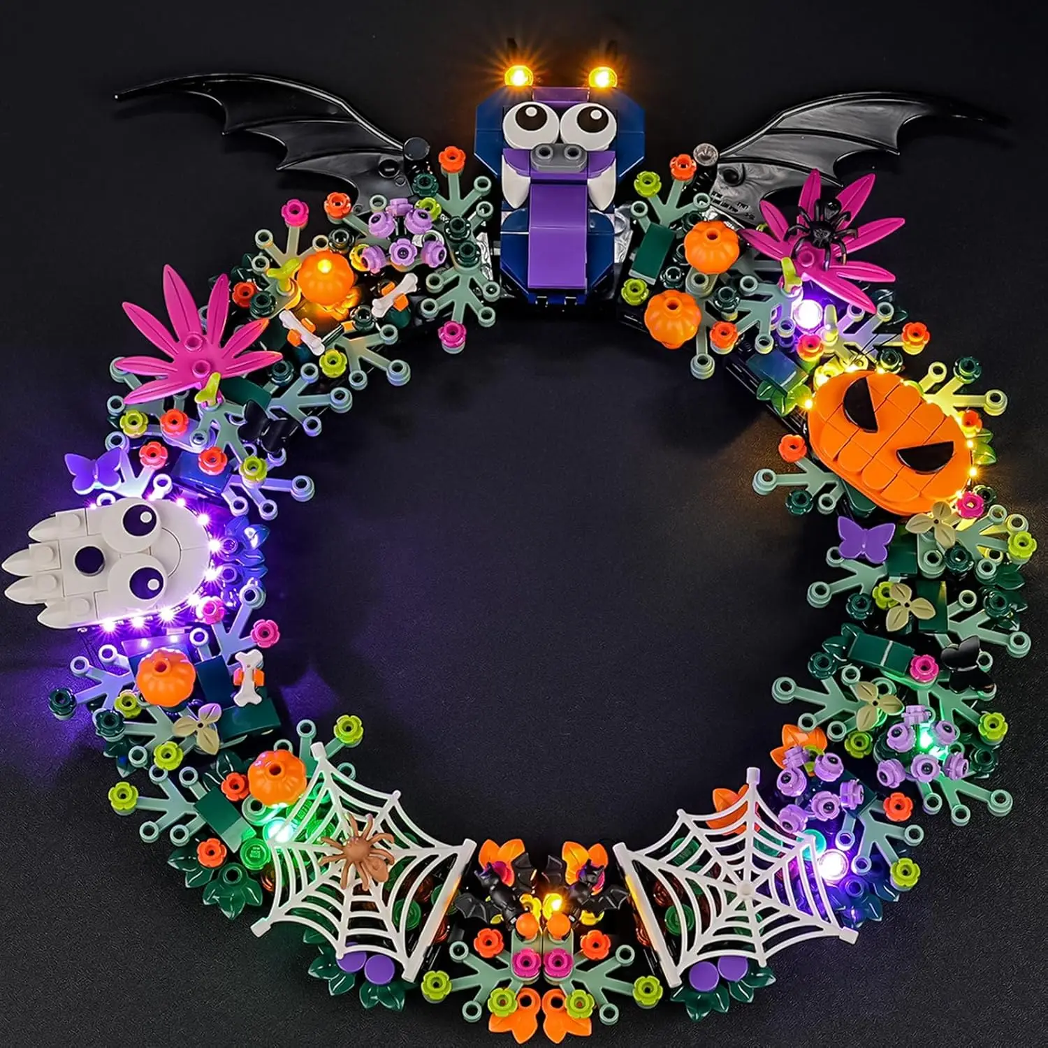 

HPROSPER 5V LED Light (No Model) for Lego 40825 Halloween Wreath Decorative Lamp With Battery Box