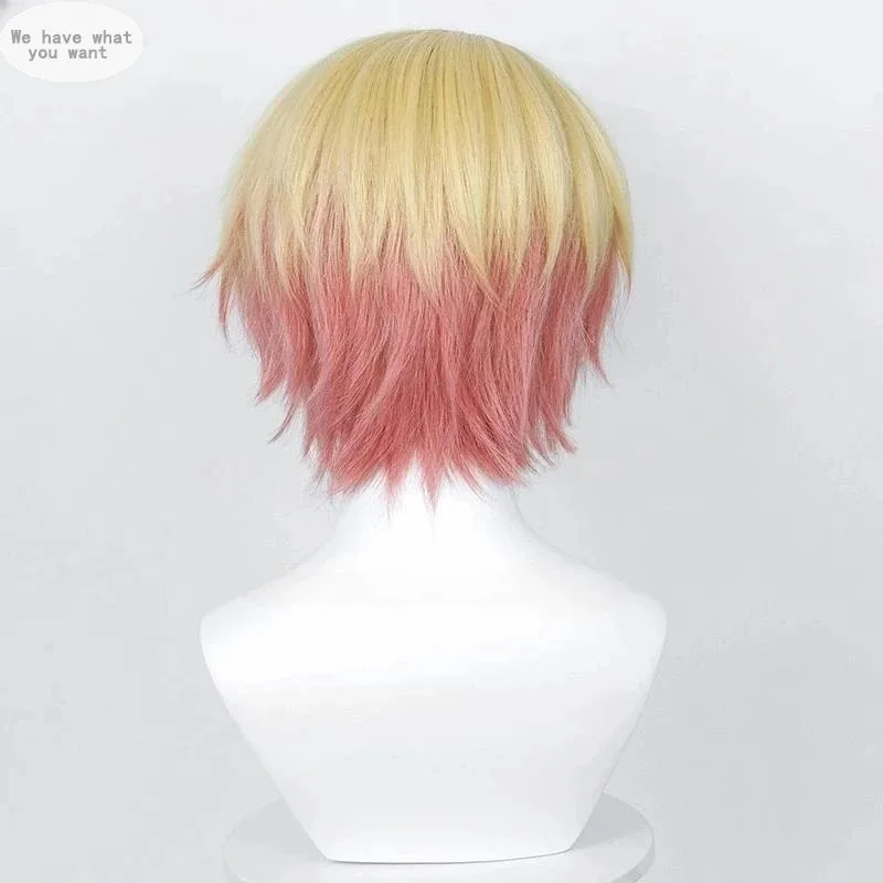 Tenma tsukasa peruca cosplay 30cm perucas curtas resistente ao calor cabelo sintético anime perucas de halloween