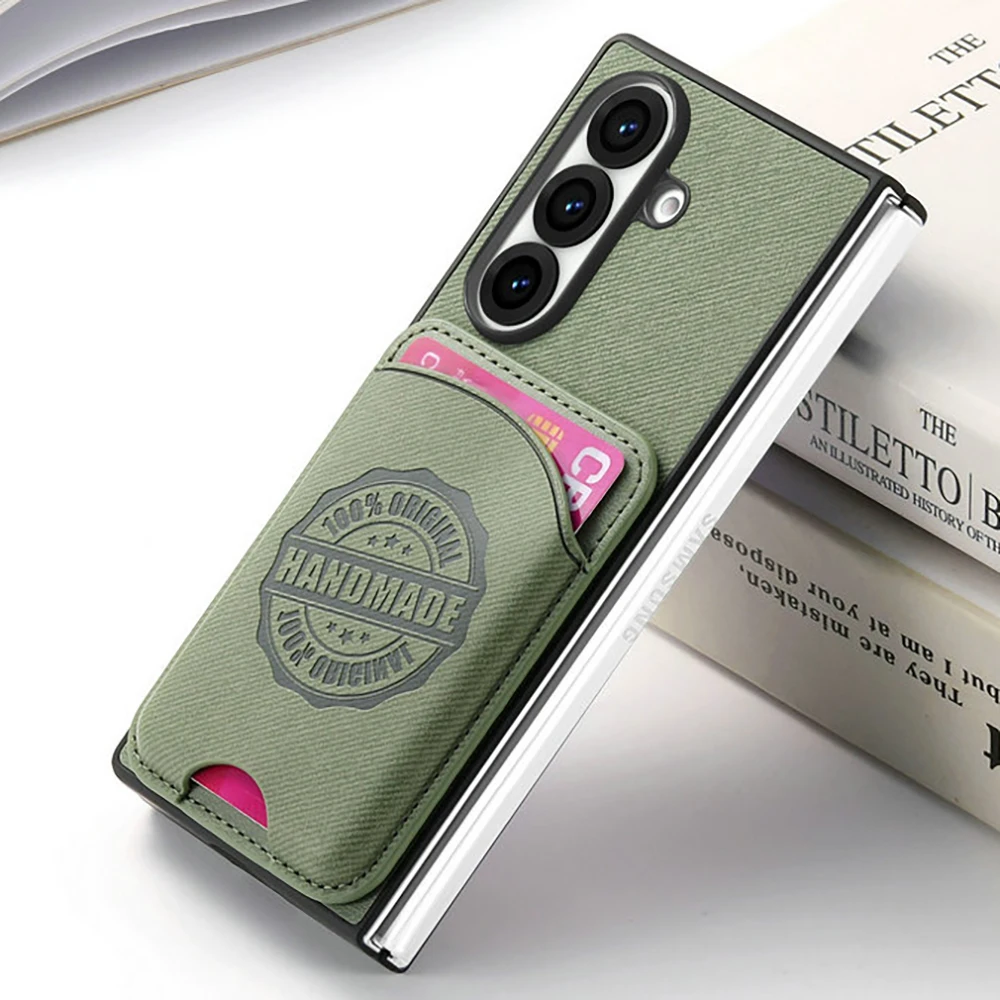 

Z Fold7 5G 2025 2в1 Съемный кожаный чехол для карточек для Samsung Galaxy Z Fold 7 Магнитная задняя крышка для Galaxy Z fold 6 5 4 3 Funda