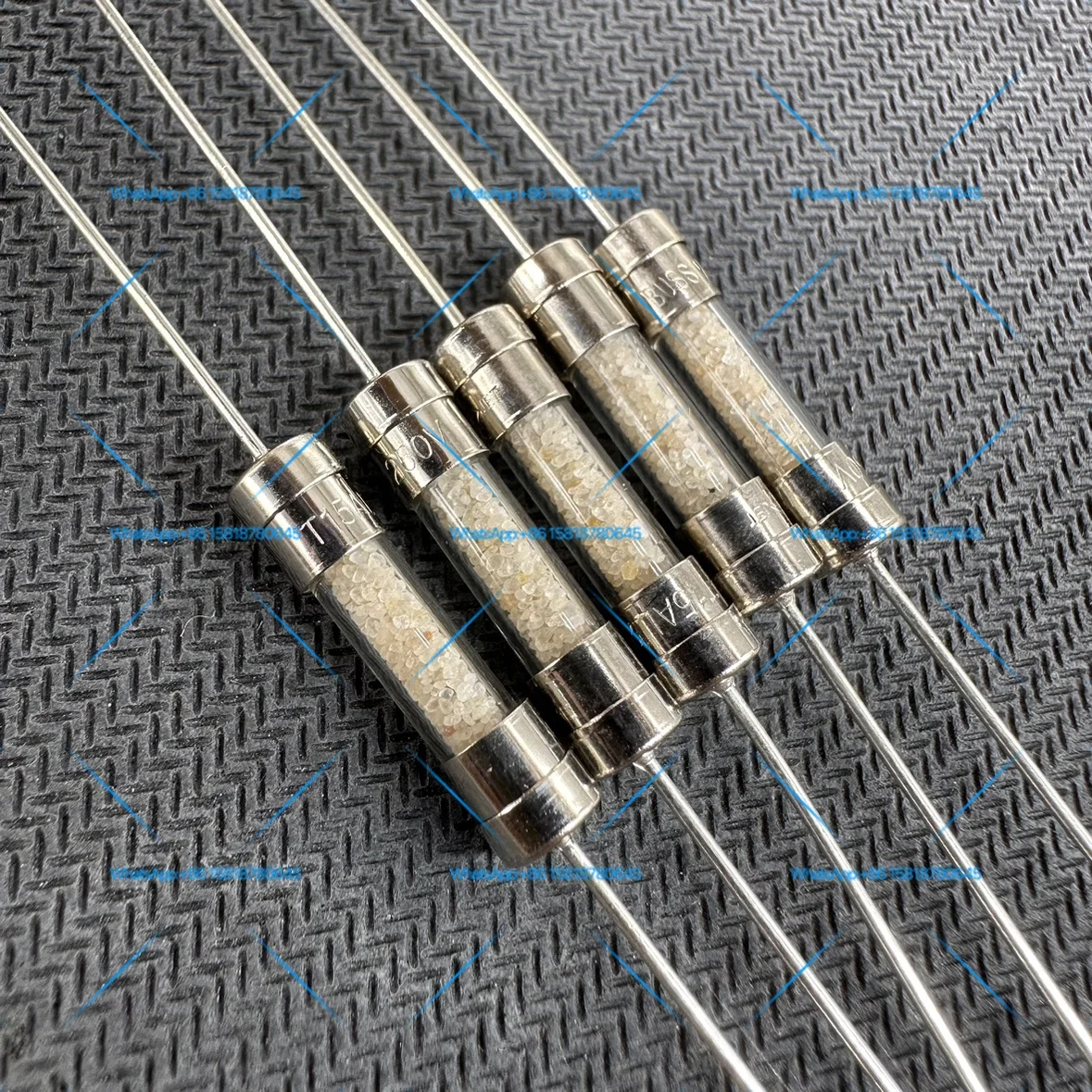 10pcs T15AL250V fuse tube 5 * 20MM glass explosion-proof sand filled BUSS S506 slow melting delay with feet