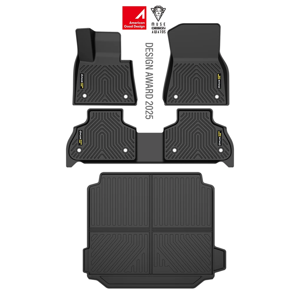 3D Floor Mats Cargo Liner for BMW X5 2019-2024 2025 TPE All Weather Custom Mats