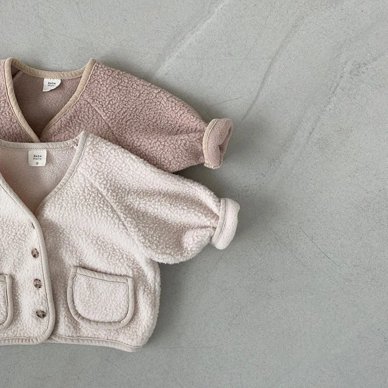 Baby Coat 2024 Autumn and Winter Soft Warm Baby Boy's Jacket Coat Casual Cardigan Polar Fleece 0-3Year Baby Girl Coat 9M-3Y old