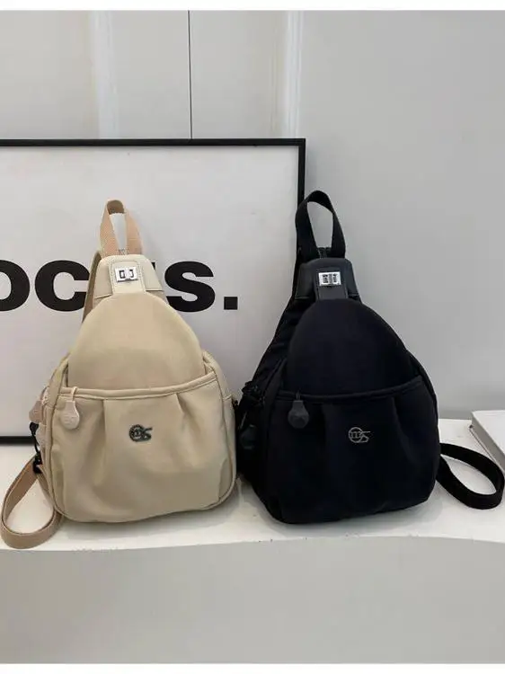 Outdoor Travel Backpack Women's Fashion New Model Lightweight Commuter Crossbody Two-way Bag Sports Single-shoulder Mountain-...