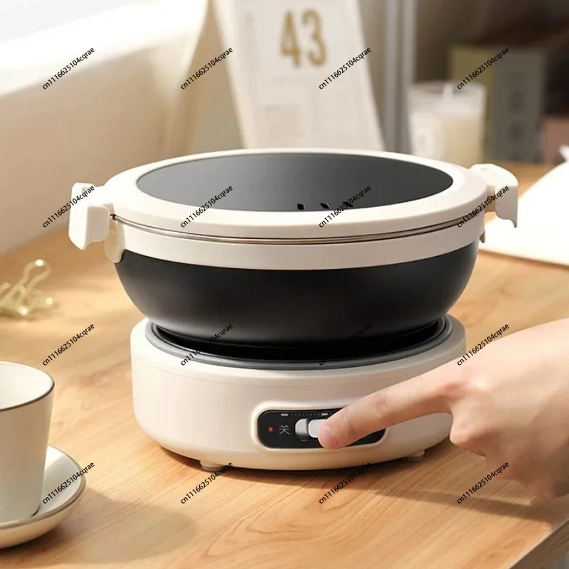 220v-electric-cooking-pot-portable-multi-cooker-dormitory-travel-folded-rice-cooker-split-hot-pot-electrical-capabilities