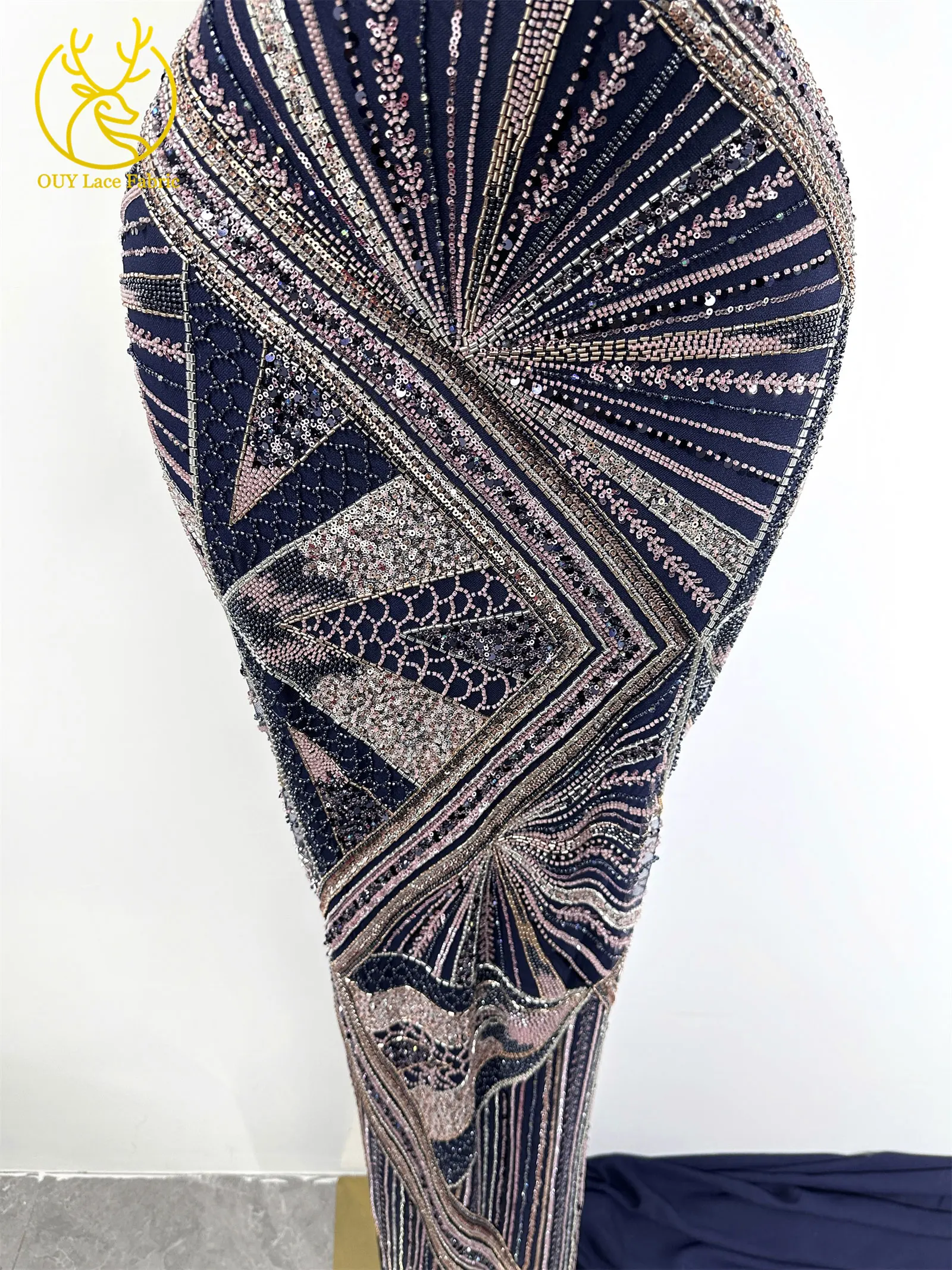 أحدث الترتر الأفريقي مطرز أقمشة الدانتيل 2025 جودة عالية الفرنسية الملونة حجر تول أقمشة الدانتيل للنساء فستان الحفلات الخياطة