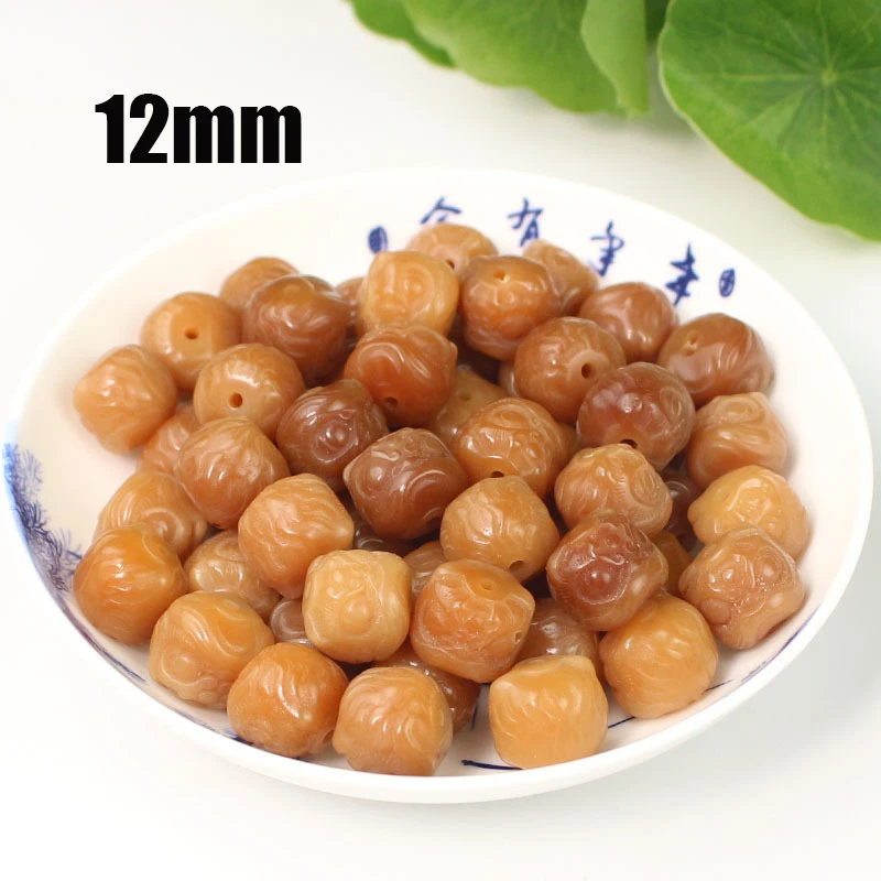 5pcs/Lot Natural Bodhi Tree Root Carved Loose Charm Beads Kitty/Lotus/Cheese/Honeypot Wooden Spacers DIY Jewelry Women Men Gifts