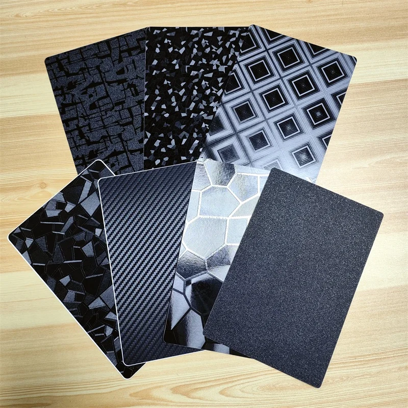 50pcs 3D Texture Back Hydrogel Sheet For Film Cutting Machine Plotter Cellphone Screen Protect Carbon Fiber/Mayan Back Sticker