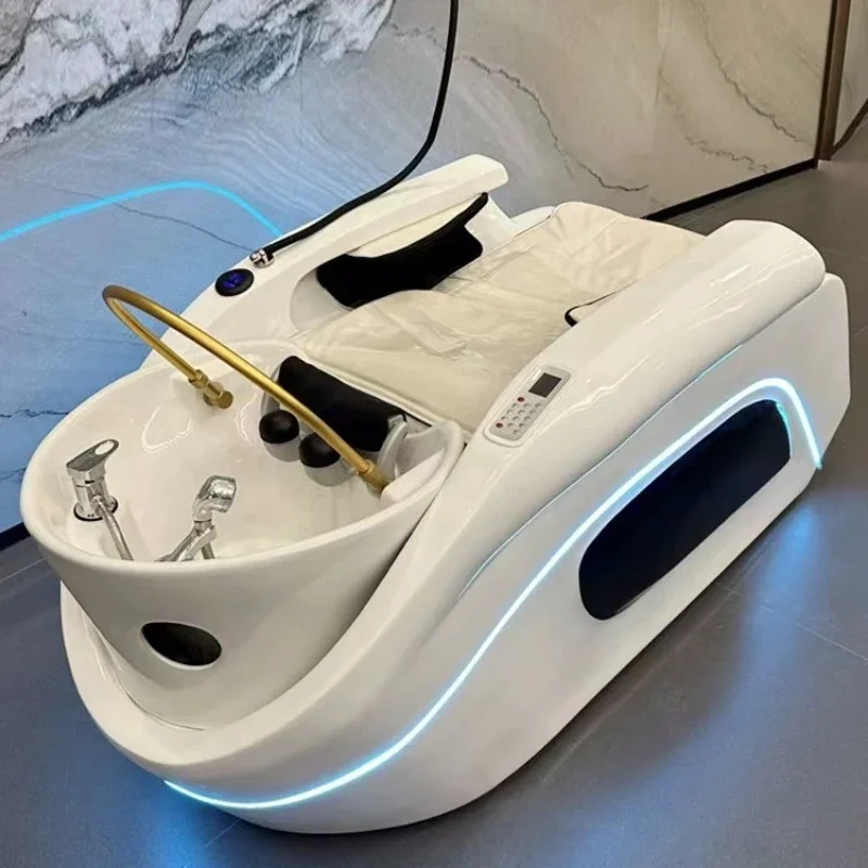 

Beauty Salon Washing Bed Makeup Professional Styling Chairs Comfortable Luxury Stretcher Interior Barber Wash Muebles Para Spa