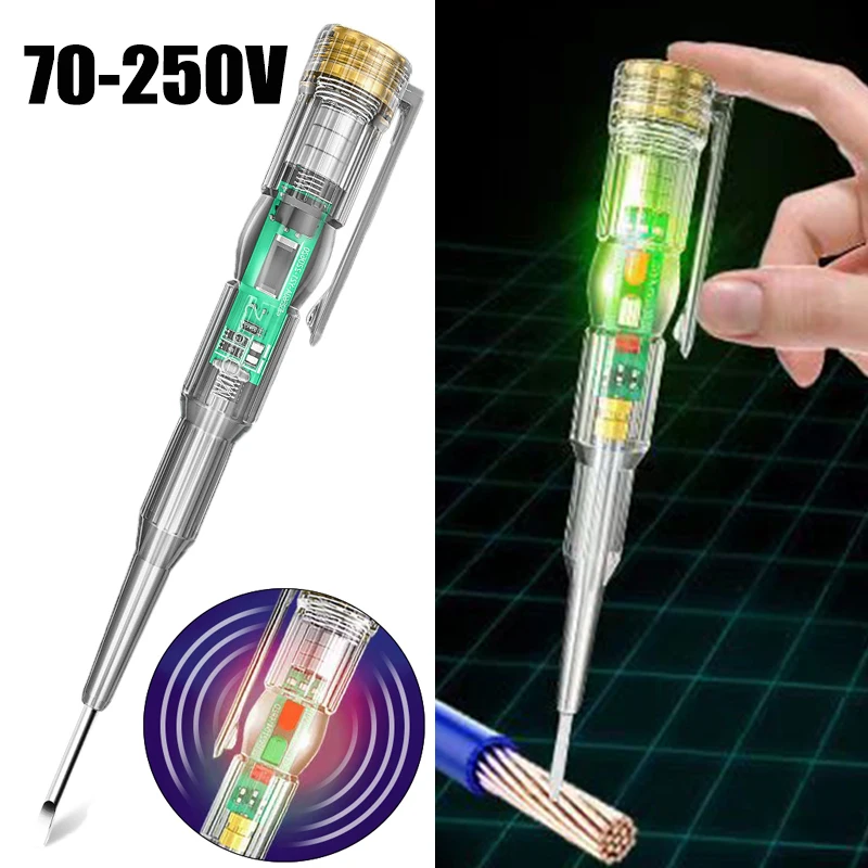 

Intelligent Voltage Test Pen 70-250V Inductive Power Supply Test Pen Voltmeter Indicator Test Pen Automobile Diagnostic Tool