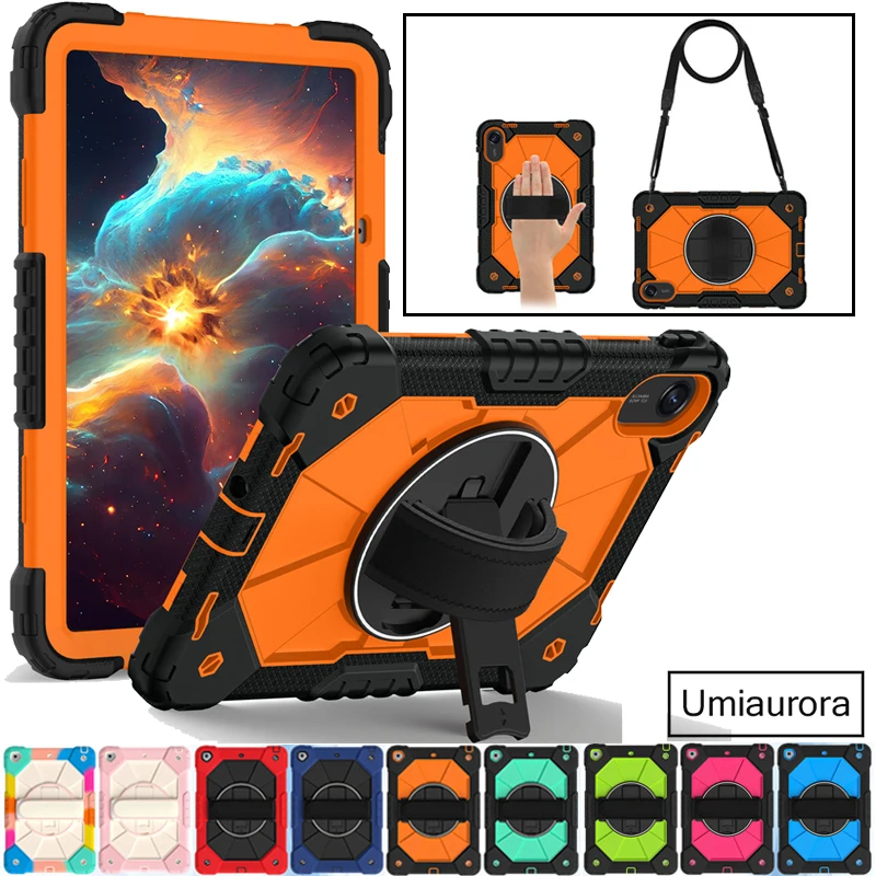 

For Xiaomi Redmi Pad 2 Pad2 11 inch 2025 Shockproof Silicon PC Hybrid Tablet Case Stand Hand Shoulder Strap Armor Cover Funda