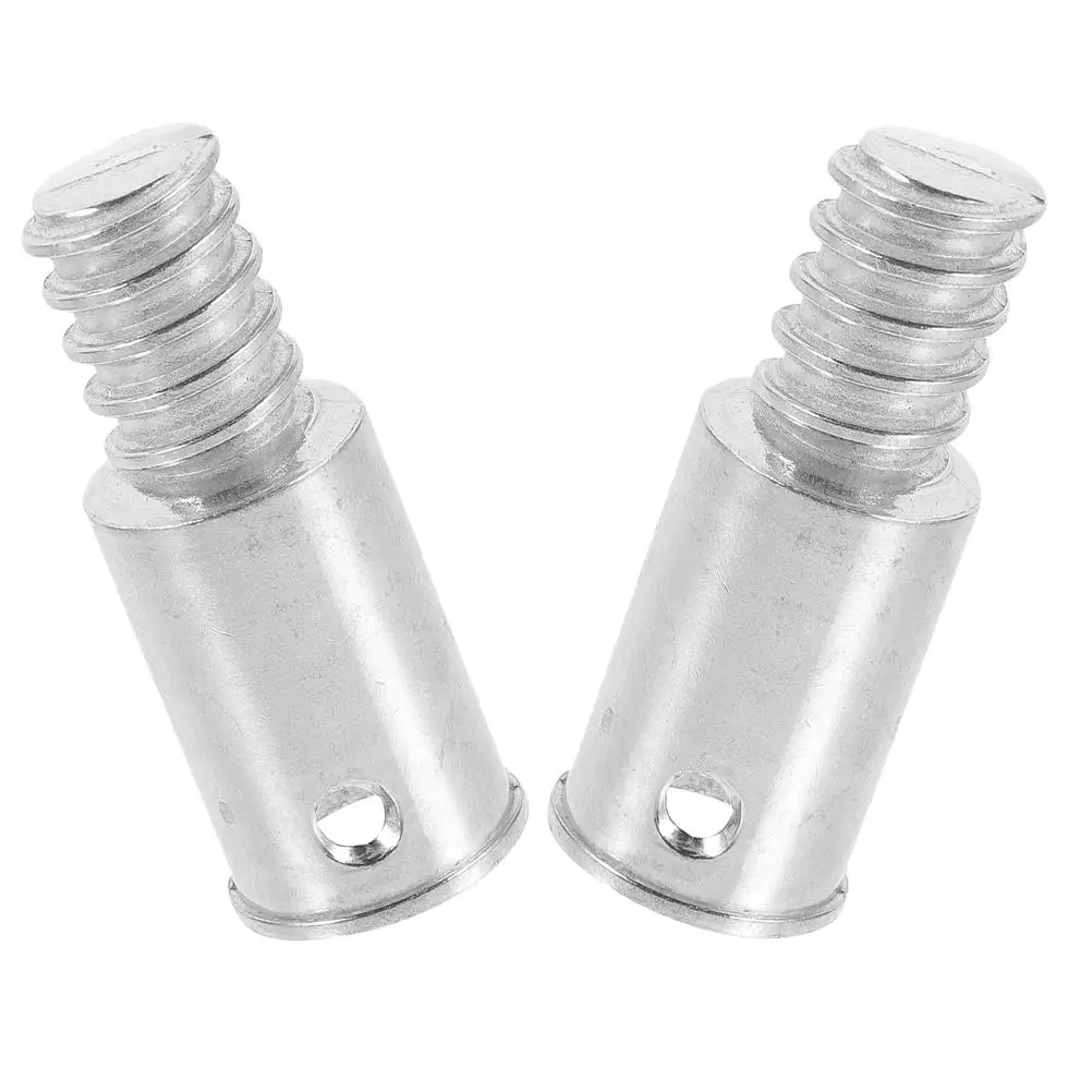 

2Pcs Telescopic Connector Broom Pole Adapter Metal Handle Cap Screw End Replacement Extension Threaded Tip For Mop Brush