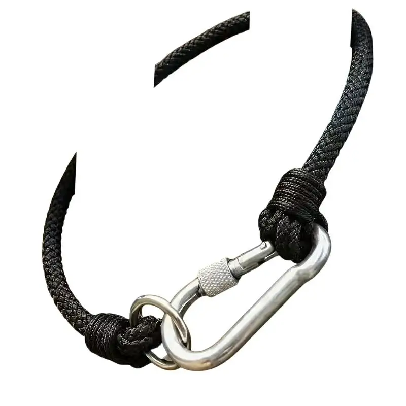 Horse Rein Stable Door Holder Braided Nylon Rope with Robust Snap Hook Smooth Weaving Buckle for Horse Show Preparation