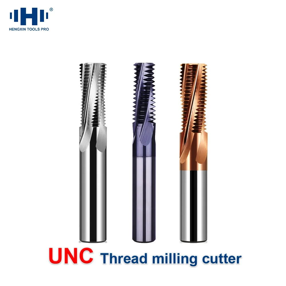 HENGXIN UN UNC Tungsten Carbide External lnternal Thread milling cutter thread Aluminum stainless steel American UN CNC tool