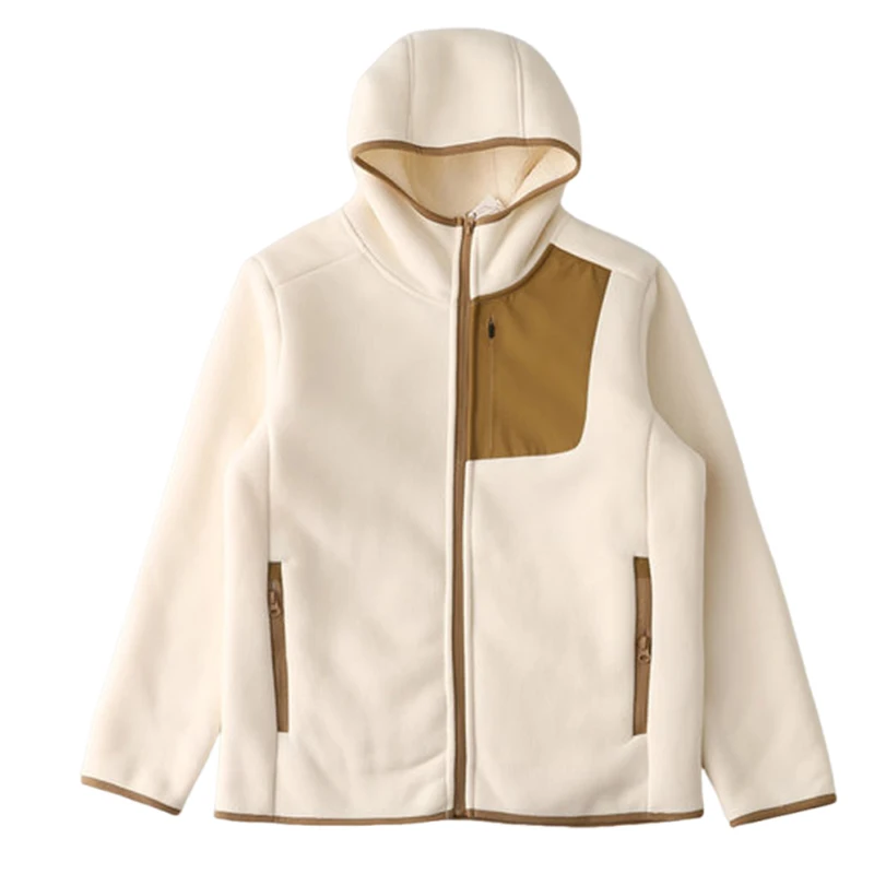 

Мужская модная повседневная ветрозащитная теплая куртка нового сезона Осень-Зима 2026: Шерстяная толстая куртка с капюшоном для активного отдыха