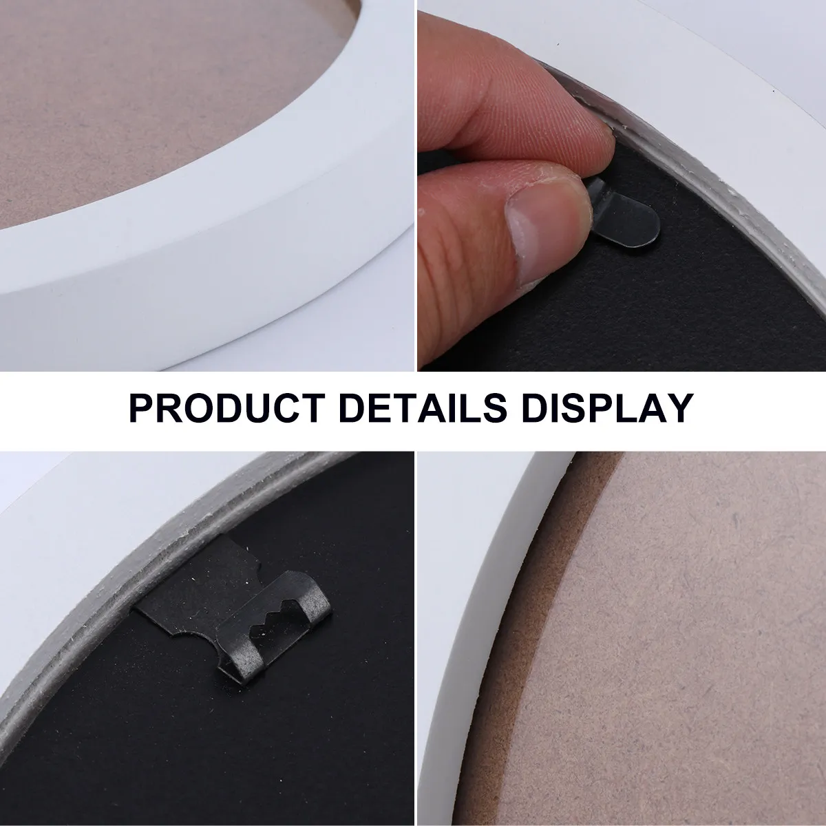 1Pc Wooden round Photo Frame Creative Nordic Wall Picture Holder Home Decorative Frame for Artistic Expression