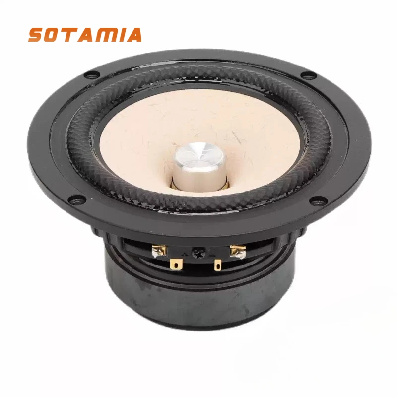 

SOTAMIA 1 шт. 5 "аудио полнодиапазонный динамик 8 Ом 60 Вт бамбуковое волокно бумажный конус Altavoz HIFI звуковой музыкальный динамик для TB-W5-2143