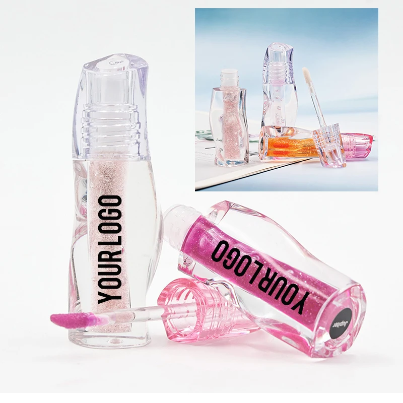

37-color Private Label Lip Oil Custom Logo Hydrating Moisturizing Water-glossy Transparent Lipgloss Long-lasting Natural Makeup