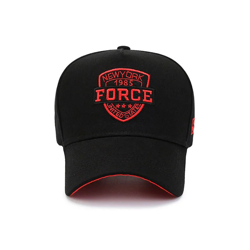 2022 Spring Autumn Men FORCE Letter Large Baseball Cap Women Summer Snapback Kpop Golf Hat Male For Sports Breathable Extra C24