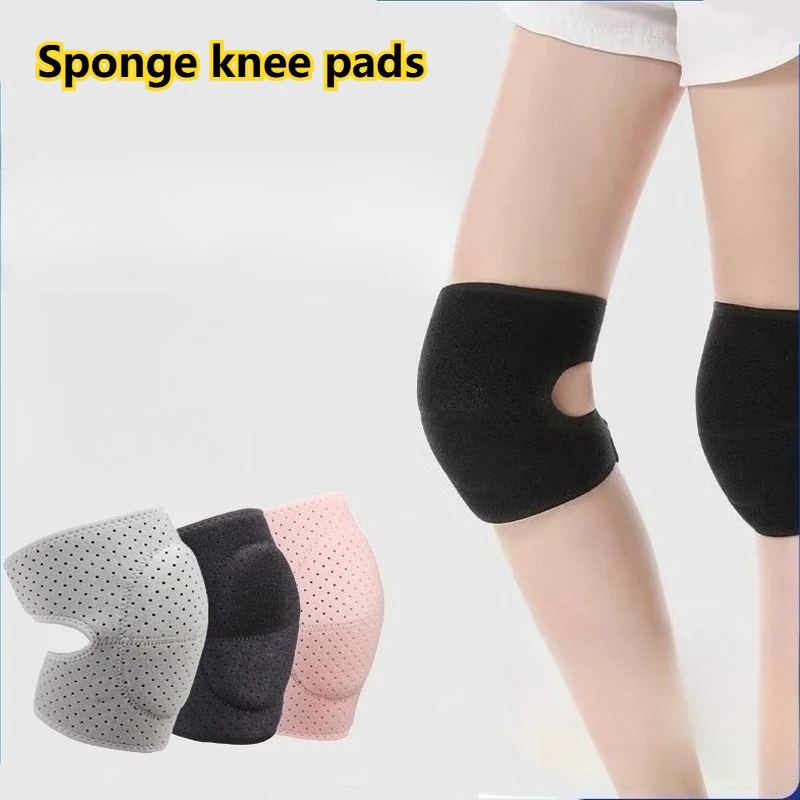 1 PC Open Mouth Breathable Sponge Knee Pad, Unisex Sports Protection Soft Cushion, Anti Slip Design