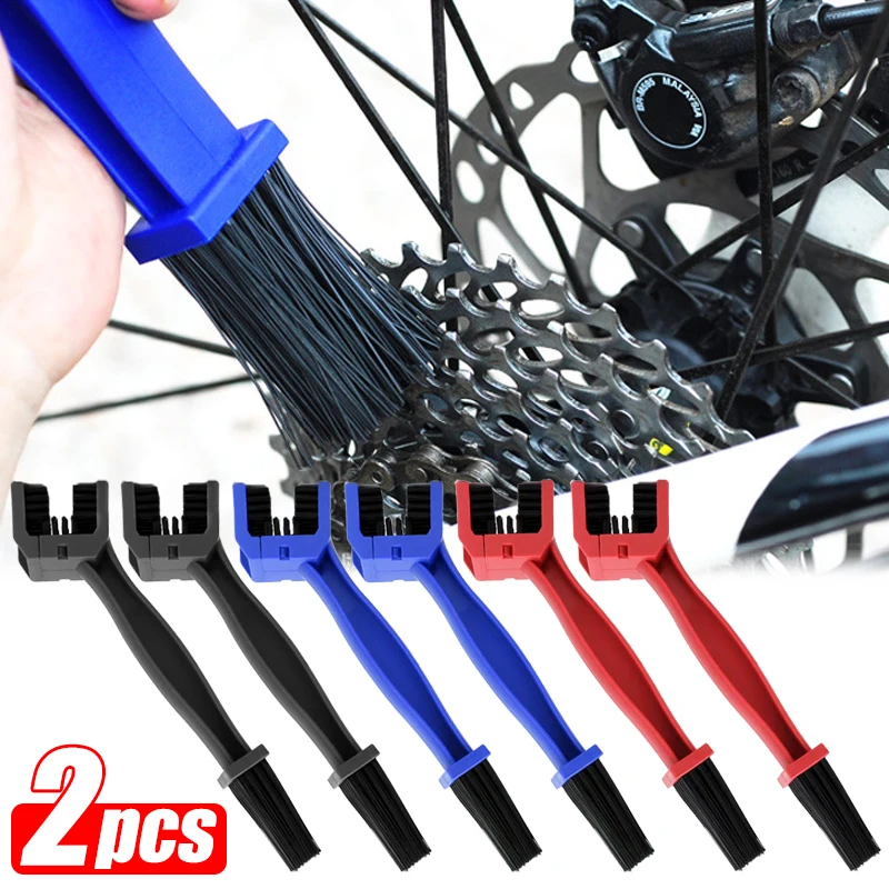 

1/2Pcs Motorcycle Chain Gear Dirt Clean Brush Rim Care Tire Cleaning Tools Motorcycle Bicycle Gear Chain Maintenance Cleaner