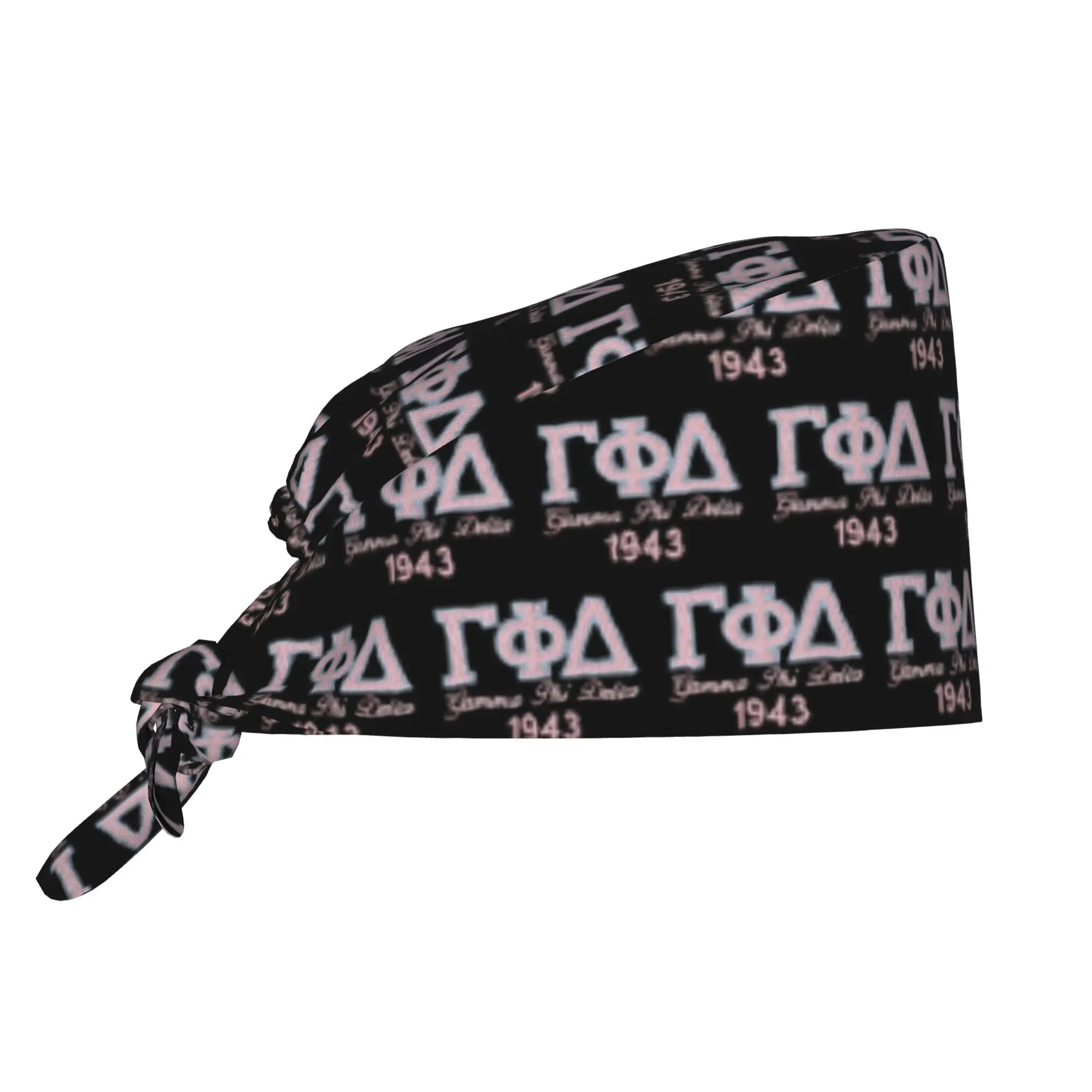 Gamma Phi Delta  Medical Staff Scrubs Hat Unisex African American Sorority  Doctor Nursing Surgical Cap Scrub Caps