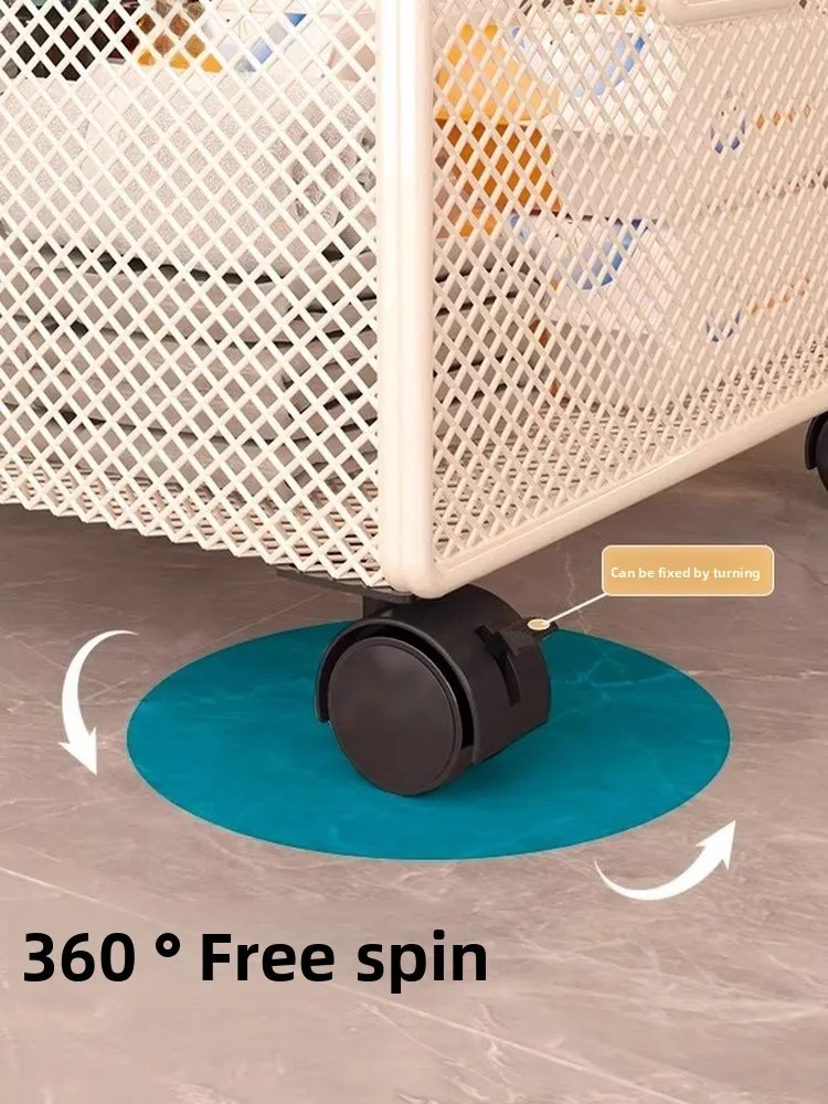 

Mobile Batoom Cabinet under Sink Laundry Liquid Storage Ra with Wheels Toilet Wastand Bot Space Saving Organizer