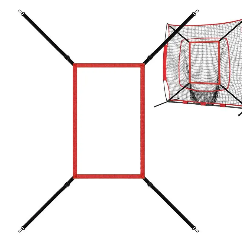 

Pitching Target Strike Zone Softball Adjustable Pitching Target Baseball Practice Net For Hitting Batting Catching Attachment