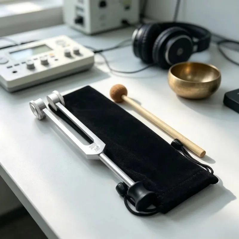 Aluminum Alloy Tuning Forks Hearing Testing Tuning Forks with Hammer Healing Meditation Medical Musical Instruments Percussion