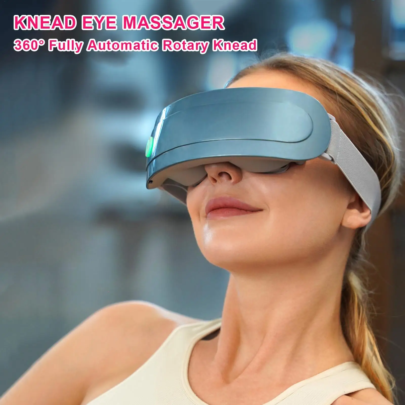 Eye Muscles Massager Portable Breathable Wearable Long Working Eyes Massager for Busy Adults Men Students Birthday Christmas
